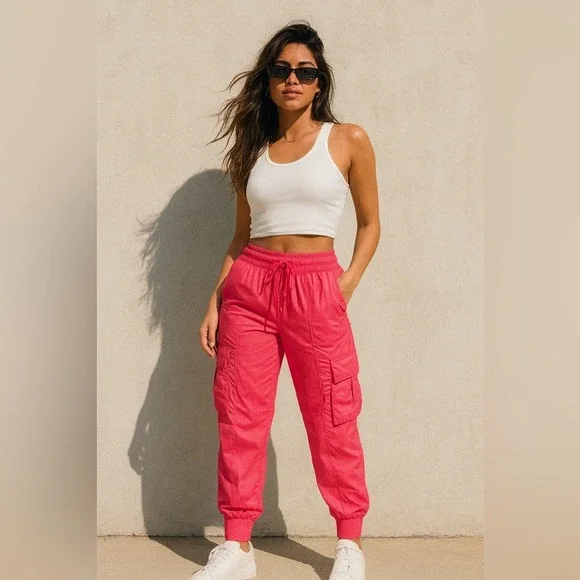 Lululemon Dance Studio Mid-Rise‎ Cargo Jogger Glaze pink large NWT - Picture 8 of 8